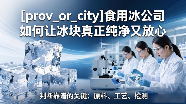 许昌食用冰公司如何让冰块真正纯净又放心